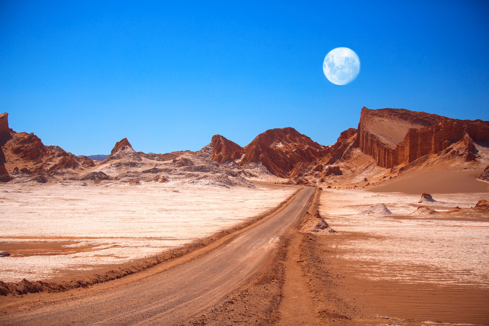 Лунная долина в пустыне Атакама
