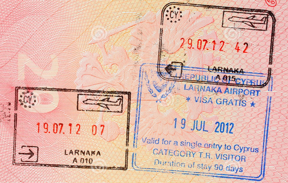 Штамп Кипра в паспорте