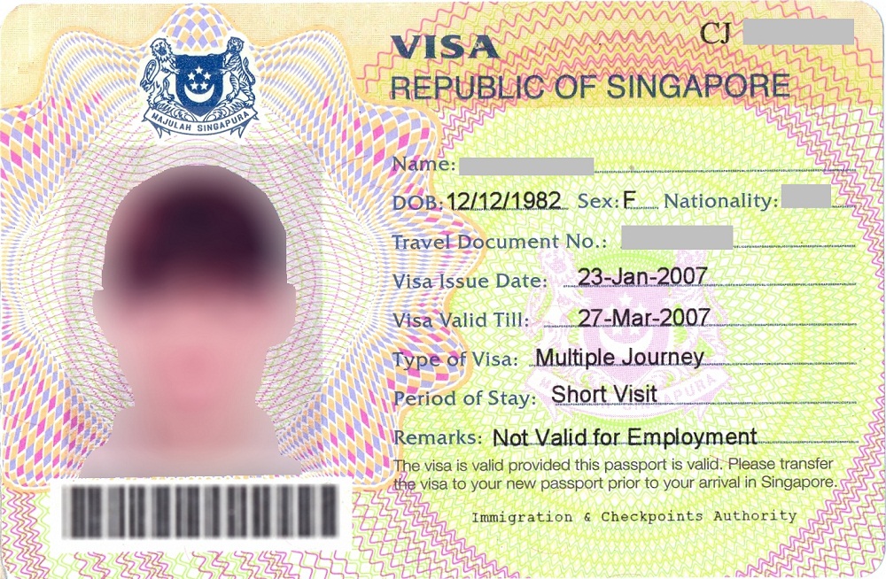 Требования к фотографии на сингапурскую визу