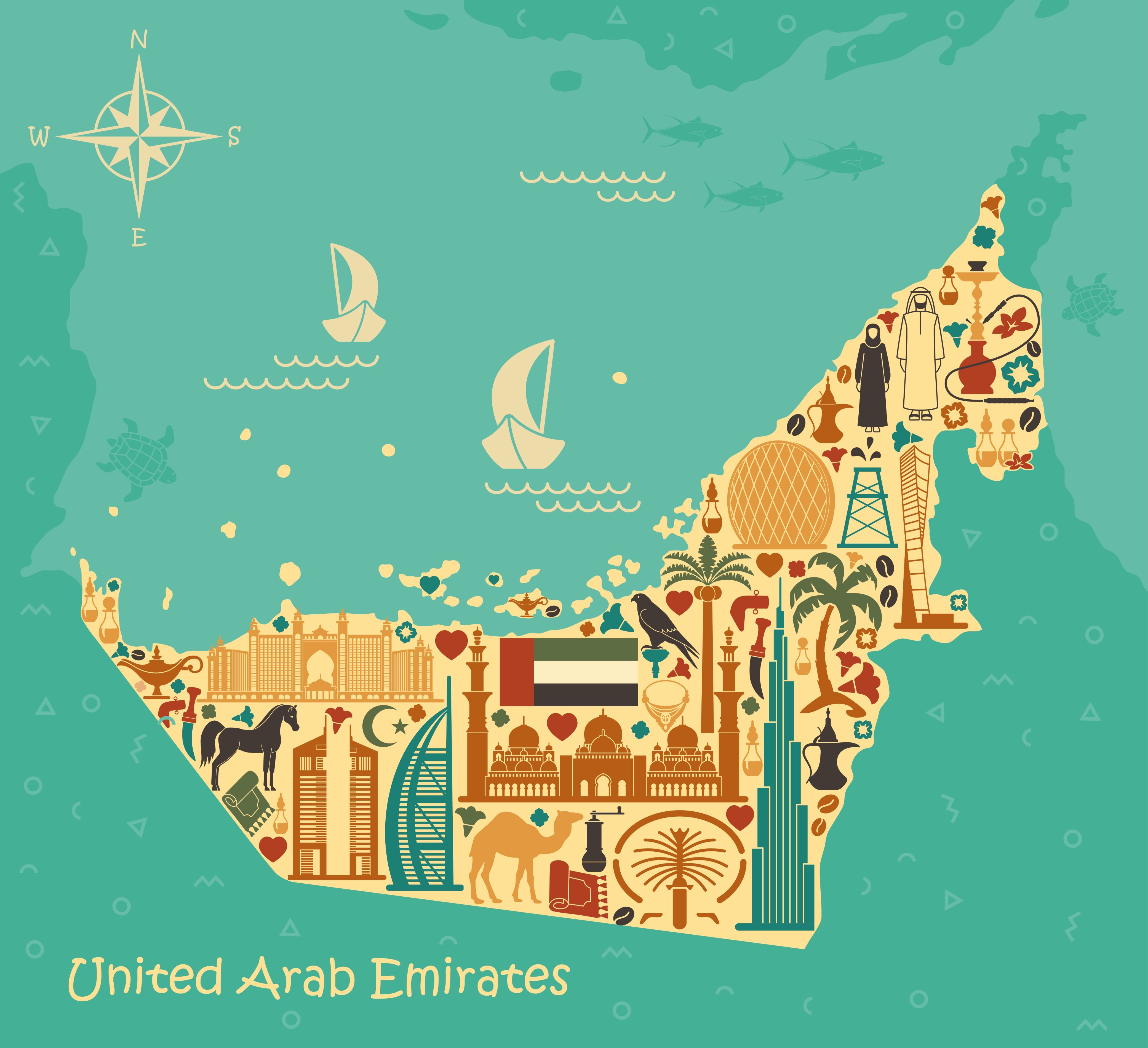 Карта Эмиратов