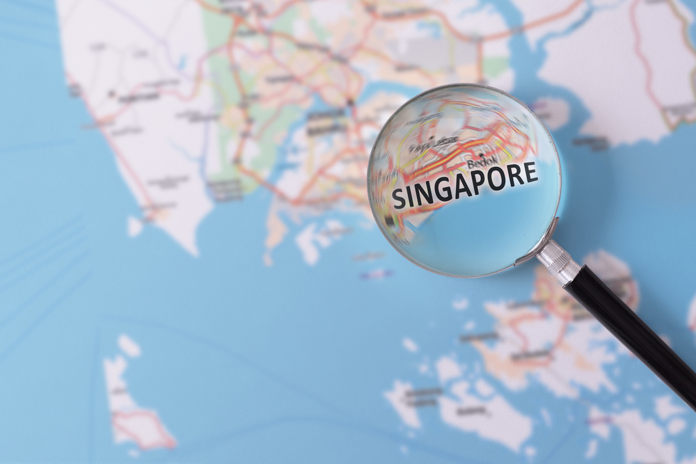 Сингапур на карте