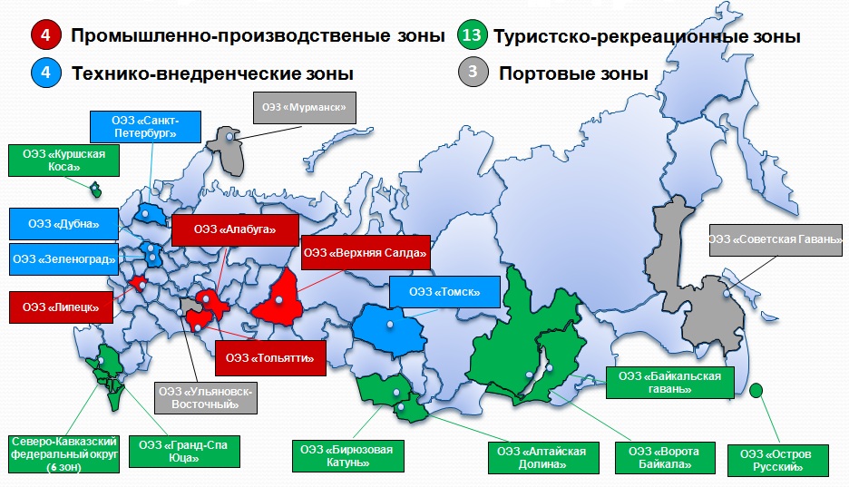 Особые экономические зоны России