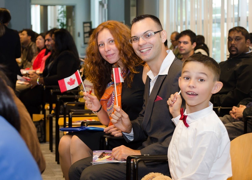 Церемония вступления в гражданство Канады
