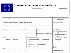 Анкета на шенгенскую визу: необходимые документы и особенности получения